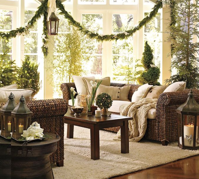 Garden Fresh with Wicker and Bronze Accents