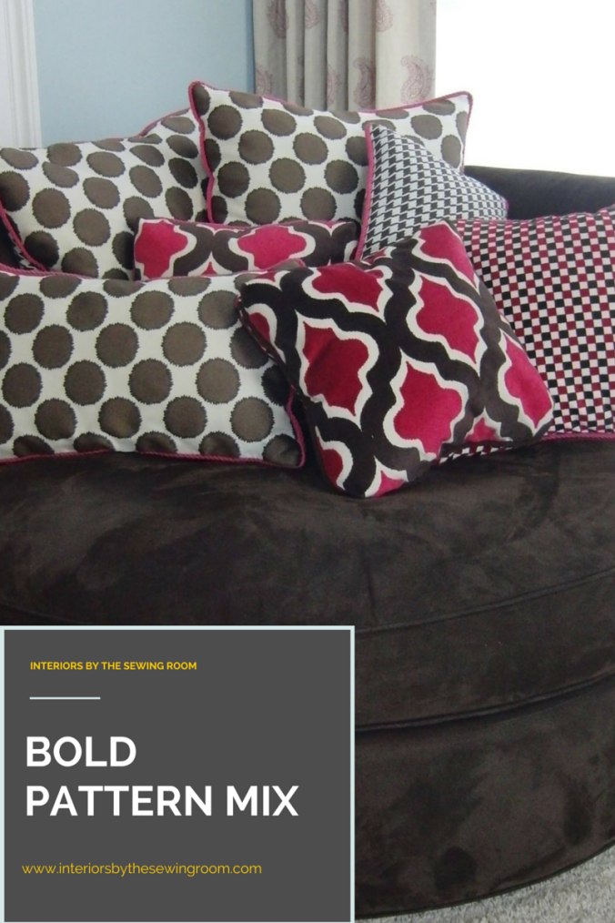 Bold Pattern Mix - Interiors by The Sewing Room - check out our blog post for tons of ways these pillows can mix and match